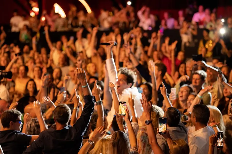 Mika entre el público, Marbella 2023