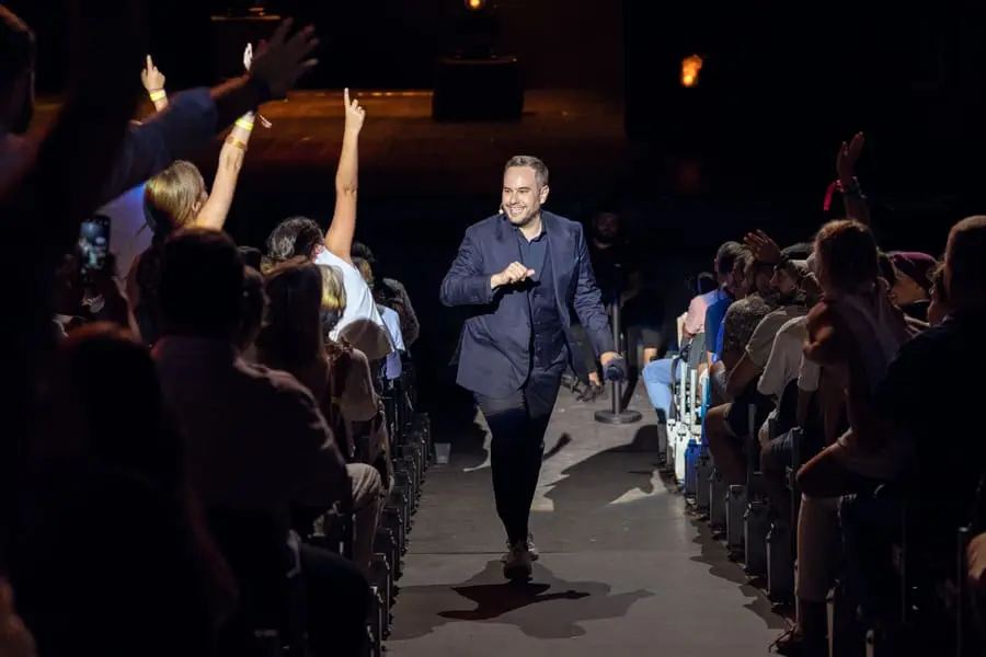 Jorge Blass entre el público, Marbella 2023