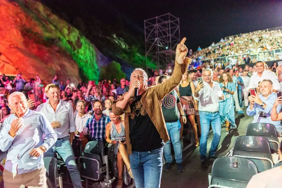 Simple Minds entre el público, Marbella 2022